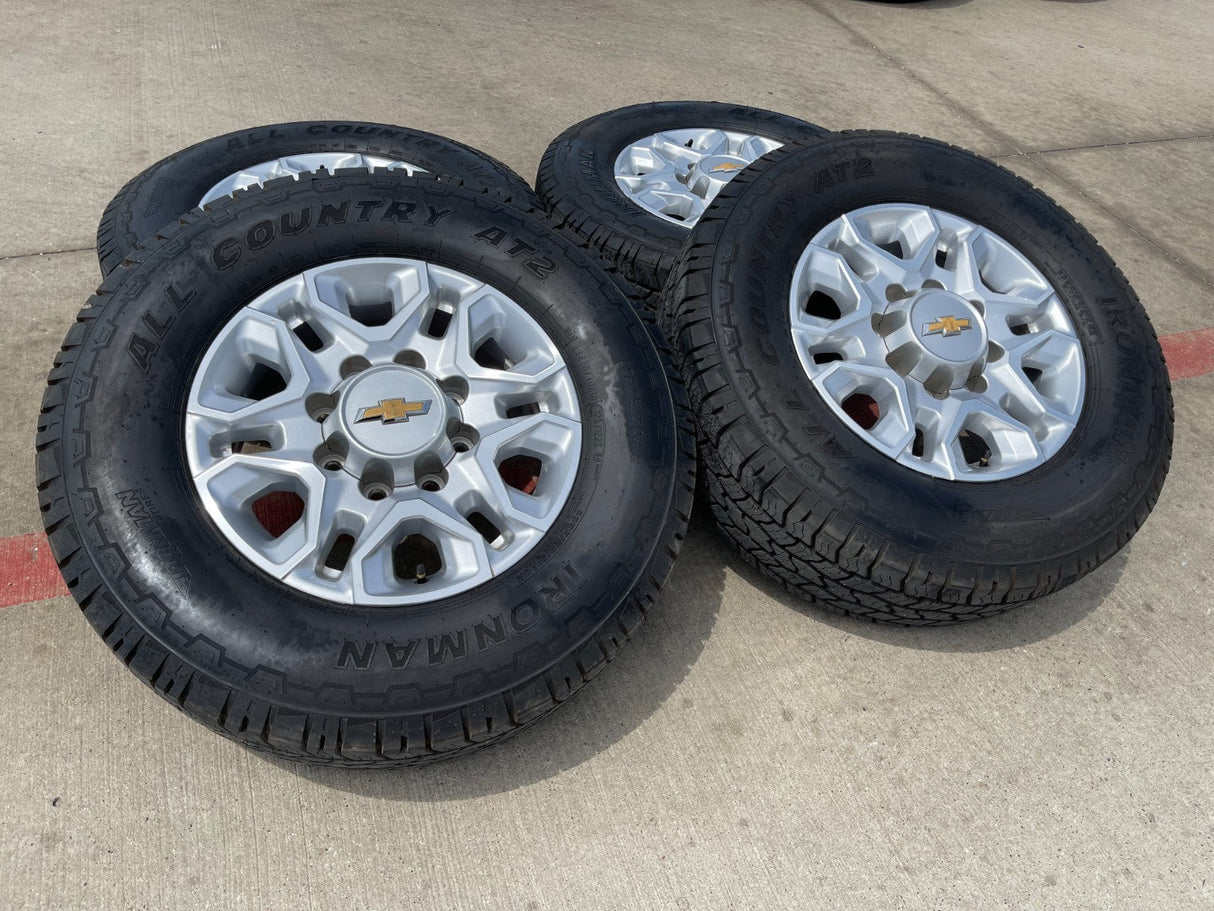 18" Chevy Silverado 2500 3500 OEM 5959 wheels rims 2021 2022 2023 2024 2025 Texas Truck Tire