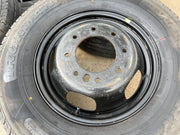 17" Dodge Ram 3500 Dually Laramie 8x200 wheels rims 2703 2704 OEM IRONMAN Texas Truck Tire
