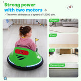 12V Electric Bumper Car with Remote Control and Flashing Lights - Perfect for Riding Fun!