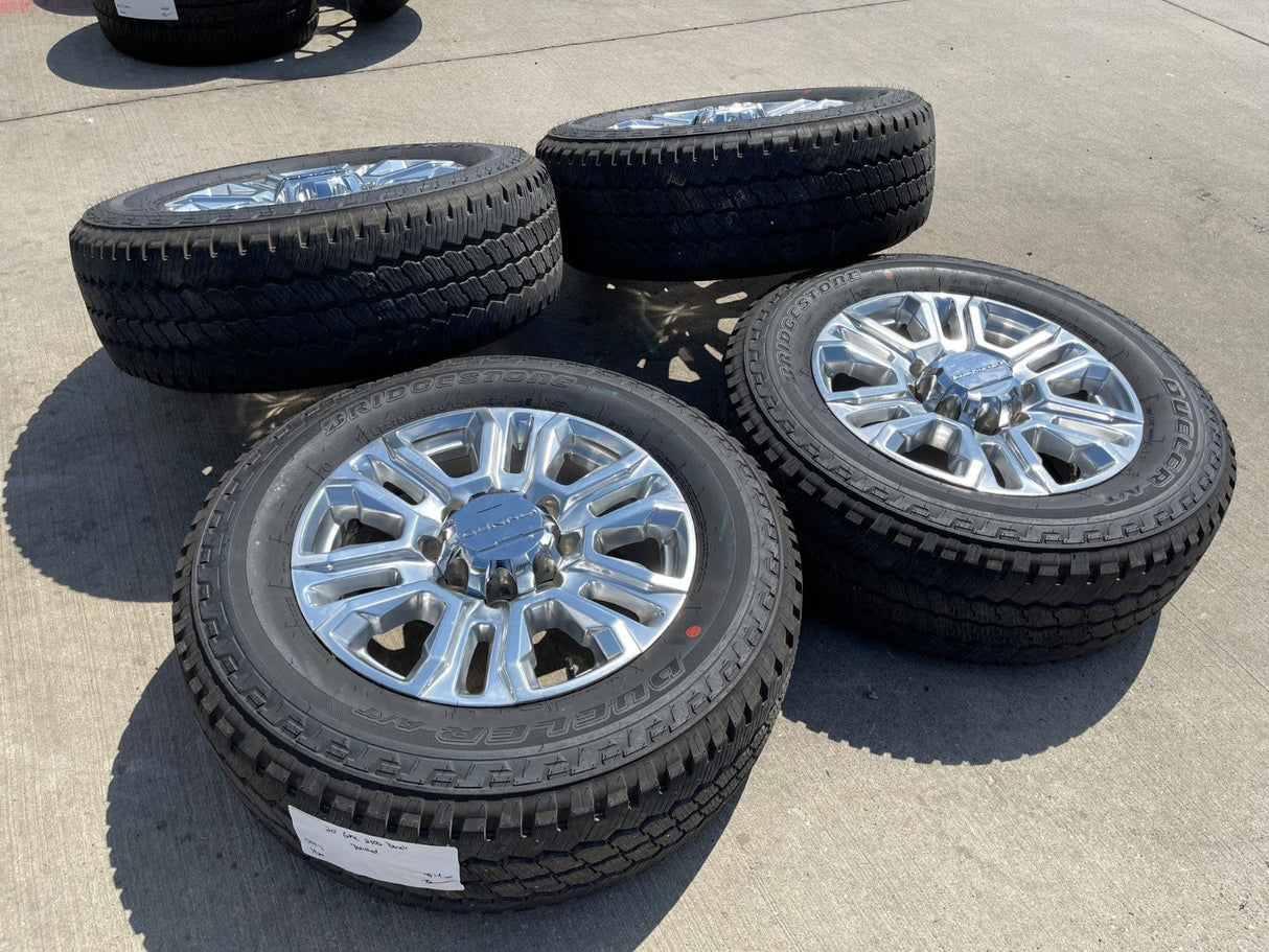 20" GMC Sierra Denali 2500 3500 OEM 5957 wheels rims tires 2022 2023 2024 2025 Texas Truck Tire