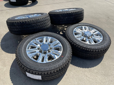 20" GMC Sierra Denali 2500 3500 OEM 5957 wheels rims tires 2022 2023 2024 2025 Texas Truck Tire