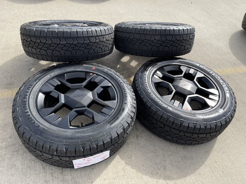 18" Kia Telluride X-PRO OEM wheels rims Sorento Sedona CONTINENTAL 2026 2027 NEW Texas Truck Tire