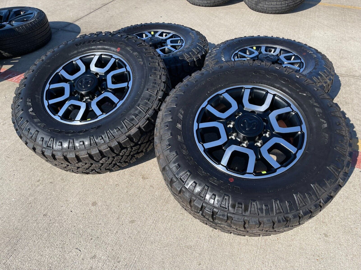 18" Ram 2500 3500 LARAMIE OEM wheels rims 2694 tires 2023 2024 2025 NEW Texas Truck Tire