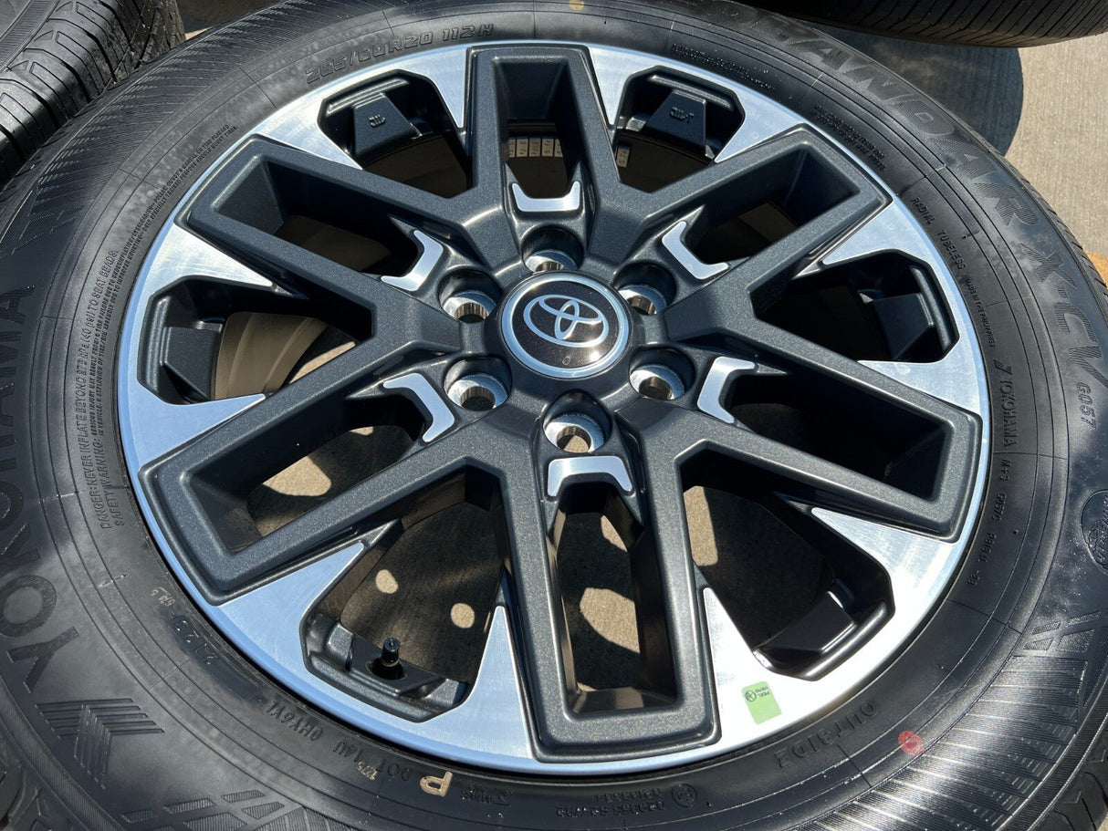 20" Toyota Tundra Platinum OEM wheels rims 95295 75276 Sequoia 2024 2025 NEW Texas Truck Tire