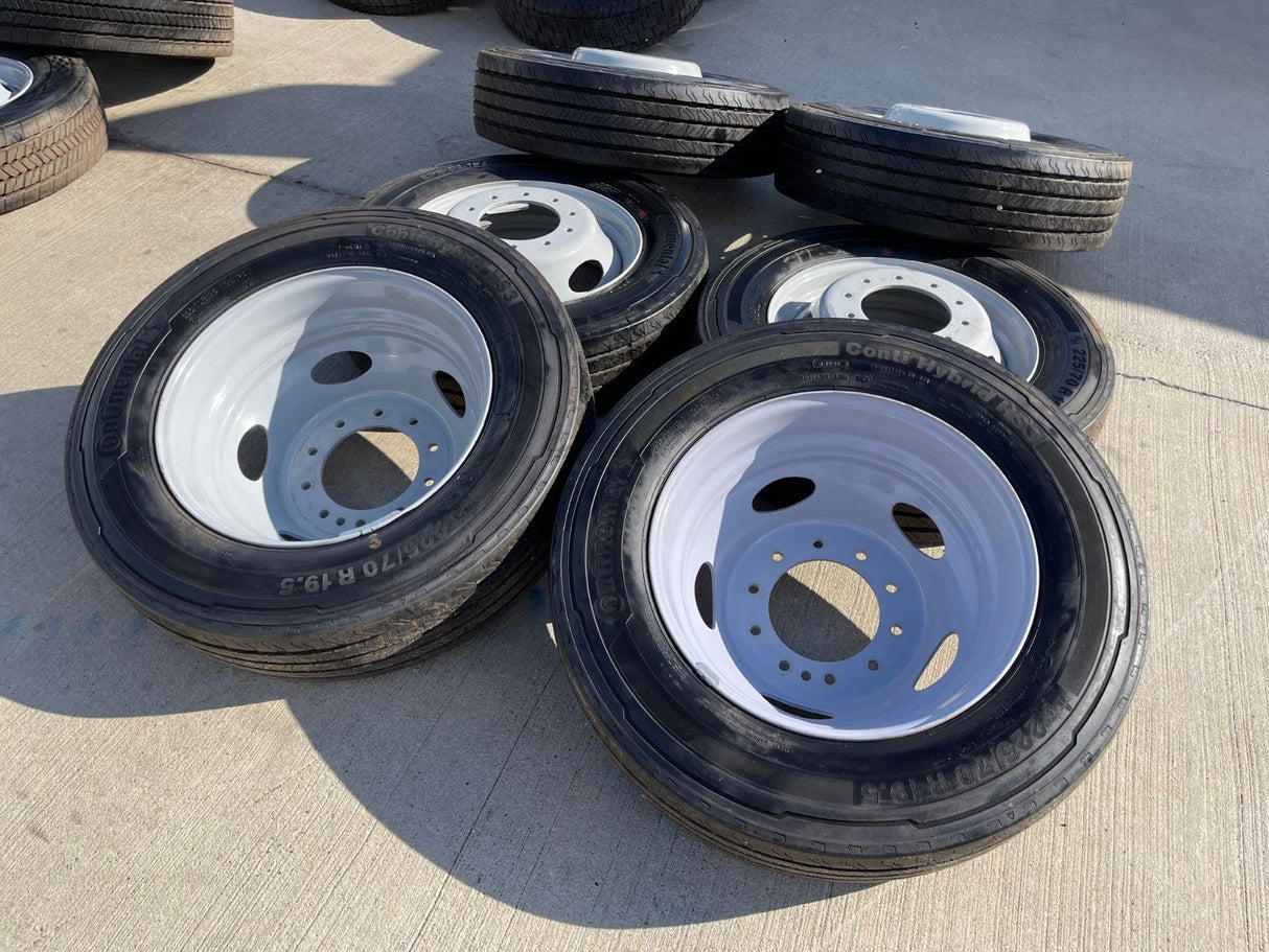 19.5" Ford F-450 Dually F-550 rims wheels RAM 4500 OEM 10x225 CONTINENTAL Texas Truck Tire