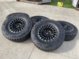 18" 18x10 Fuel CYCLONE D683 Jeep Wrangler wheels rims 5x5 5x127 TOYO R/T 37" Texas Truck Tire