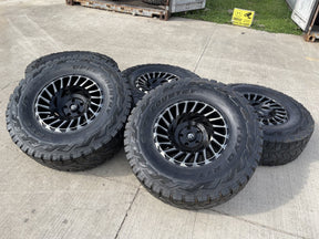 18" 18x10 Fuel CYCLONE D683 Jeep Wrangler wheels rims 5x5 5x127 TOYO R/T 37" Texas Truck Tire
