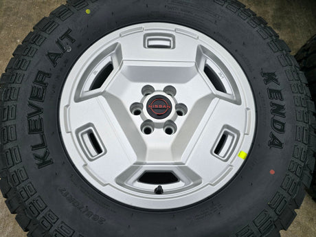 17" Nissan Frontier OEM Retro Hardbody Edition 62783 wheels rims 2025 NEW A/T2 Texas Truck Tire