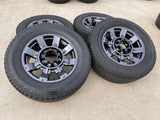 20" Ford F-250 F-350 OEM gray Lariat 10485 10296 wheels rims BRIDGESTONE A/T Texas Truck Tire