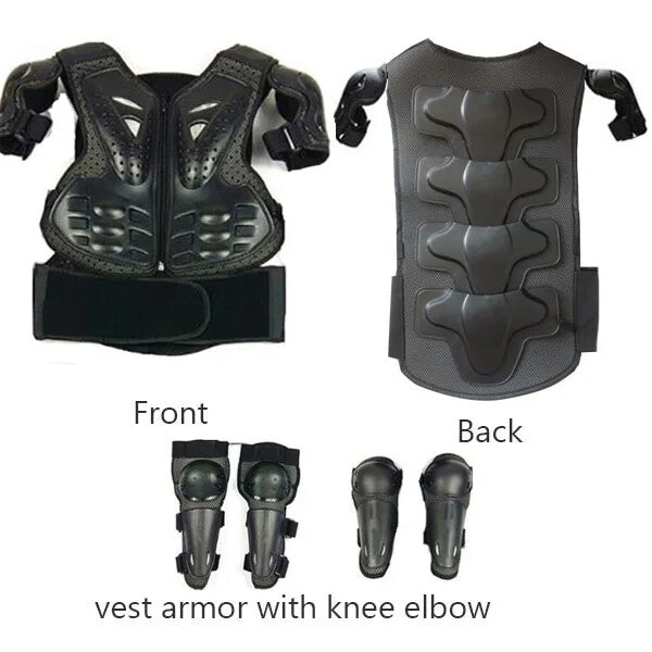 Kids Motocross Body Armor Back Protector Ride-On Horse Toy for Ages 4-15 Years