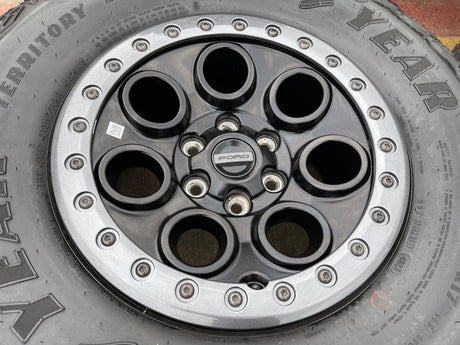 17" Ford F-150 Raptor OEM BEADLOCK 10612 rims wheels 2024 2025 2026 GOODYEAR 35" Texas Truck Tire