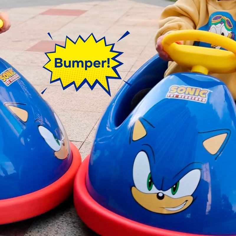 Rev up the Fun with Sonic's Electric Bumper Car: 2 Speeds and 360-Degree Turns for Kids!