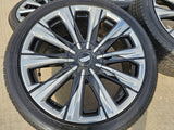 24" Cadillac Escalade PLATINUM OEM wheels rims V 2024 2025 2026 2027 NEW Texas Truck Tire