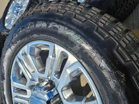 20" GMC Sierra Denali 2500 3500 OEM 5957 wheels rims tires 2024 2025 2026 NEW Texas Truck Tire
