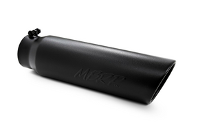 MBRP Tip Black Finish - 5″ O.D. Angled Rolled End 4″ Inlet 18″ in Length MBRP