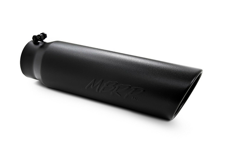 MBRP Tip Black Finish - 5″ O.D. Angled Rolled End 4″ Inlet 18″ in Length MBRP