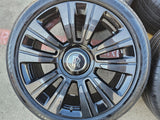 21" Rolls Royce Wraith Ghost Dawn OEM black wheels rims 5x120 tires Texas Truck Tire