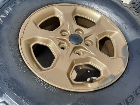 17" Jeep Gladiator RUBICON OEM wheels rims BRONZE Wrangler 9236 NEW 35" BFG Texas Truck Tire