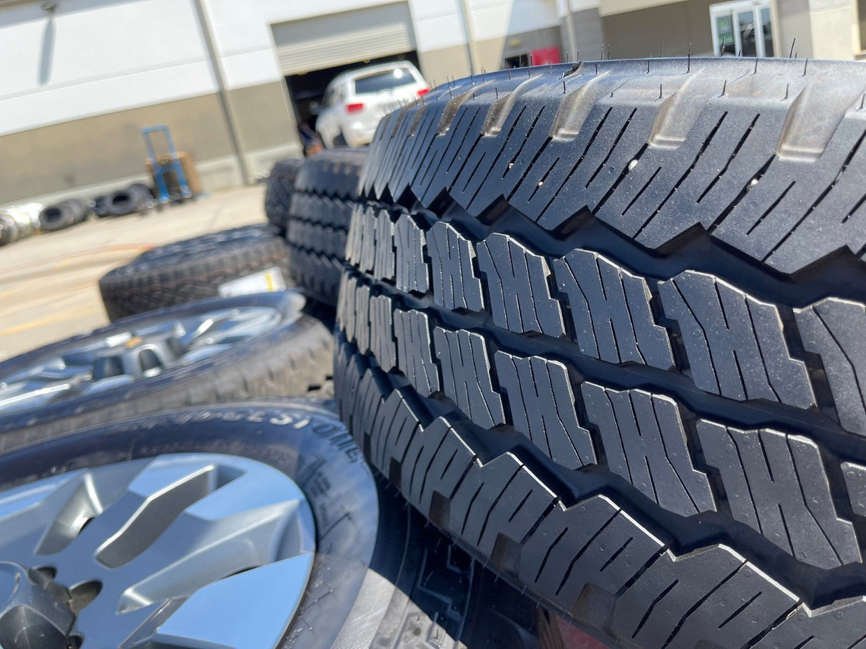 20" Chevy Silverado 2500 3500 OEM 5960 5947 GMC Sierra wheels rims tires NEW Texas Truck Tire