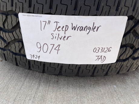 17" Jeep Gladiator OEM wheels rims 9074 Wrangler GOODYEAR TERRITORY A/T NEW Texas Truck Tire