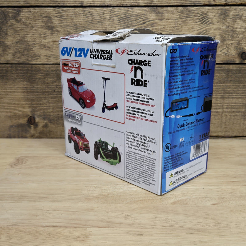 Universal 6/12V Battery Charger for Ride-On Vehicles and Toys