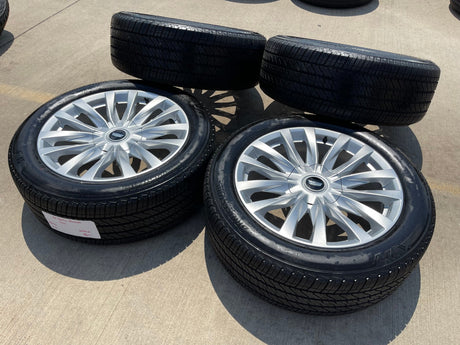 22" Cadillac Escalade Platinum OEM wheels rims 95026 tires 2025 2026 NEW Texas Truck Tire