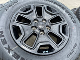 17" Jeep Wrangler Gladiator OEM wheels rims 9118 black tires NEW Texas Truck Tire