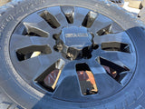 20" GMC Sierra Chevy Silverado 2500 3500 OEM 5960 5947 wheels rims NEW 35" Texas Truck Tire