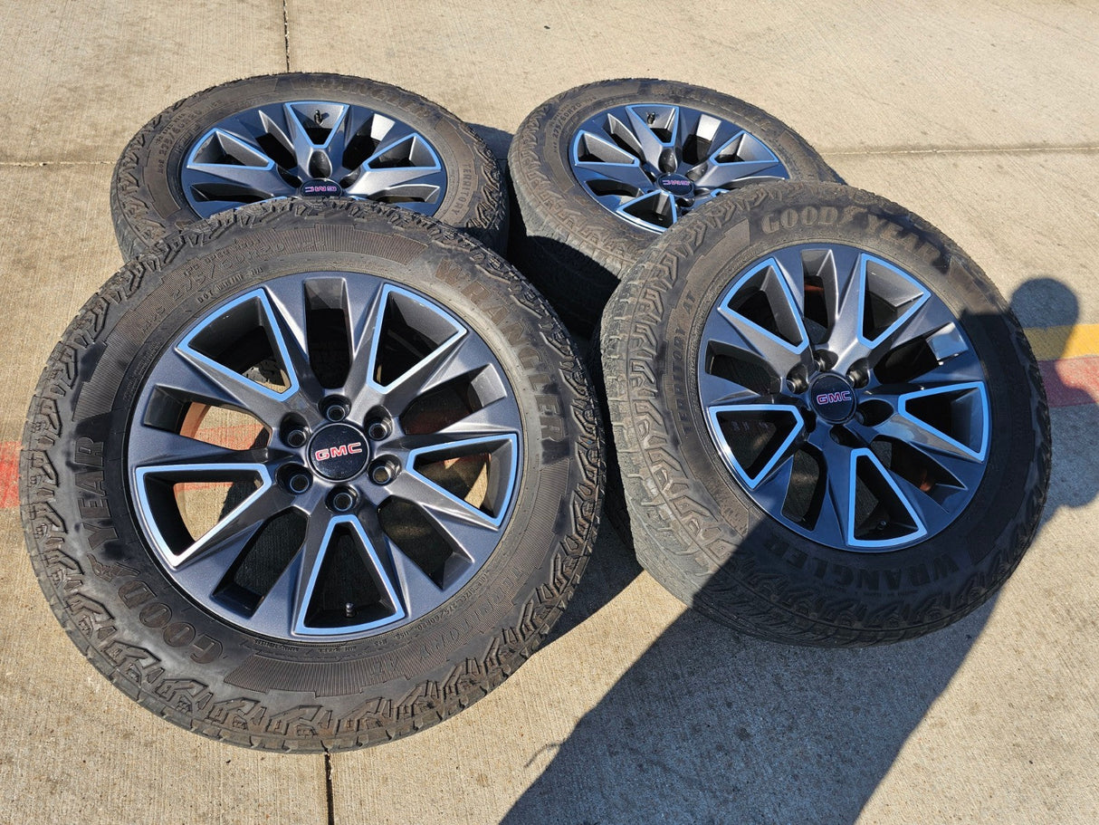 20" Chevy Tahoe Silverado OEM 5919 wheels rims GMC Yukon tires GOODYEAR Texas Truck Tire
