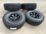 18" Dodge Ram 1500 TRX RHO Black OEM 66002 wheels rims TERRITORY A/T 35" NEW Texas Truck Tire