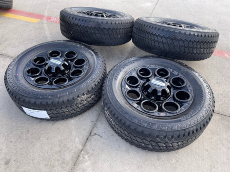 20" Ford F-250 F-350 OEM black Lariat 10299 10484 wheels rims 2024 2025 2026 NEW Texas Truck Tire