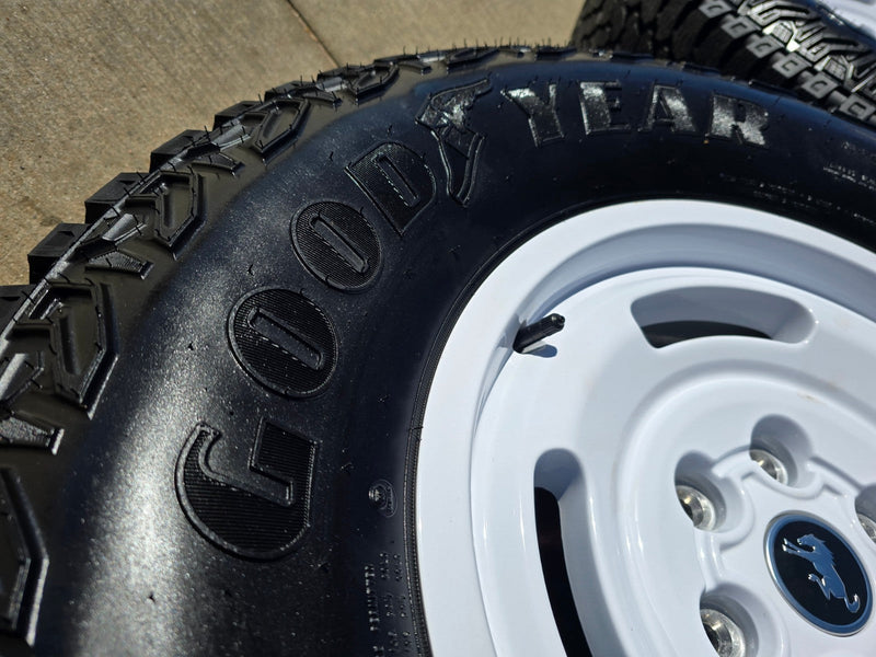 17" Ford Bronco HERITAGE Stroppe Edition 10463 OEM wheels rims white 2026 NEW Texas Truck Tire