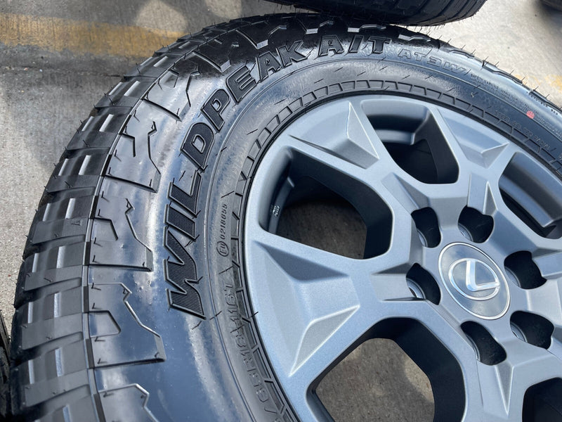 18" Lexus GX550 OEM 10544 wheels rims Land Cruiser Tundra Sequoia NEW FALKEN AT3 Texas Truck Tire
