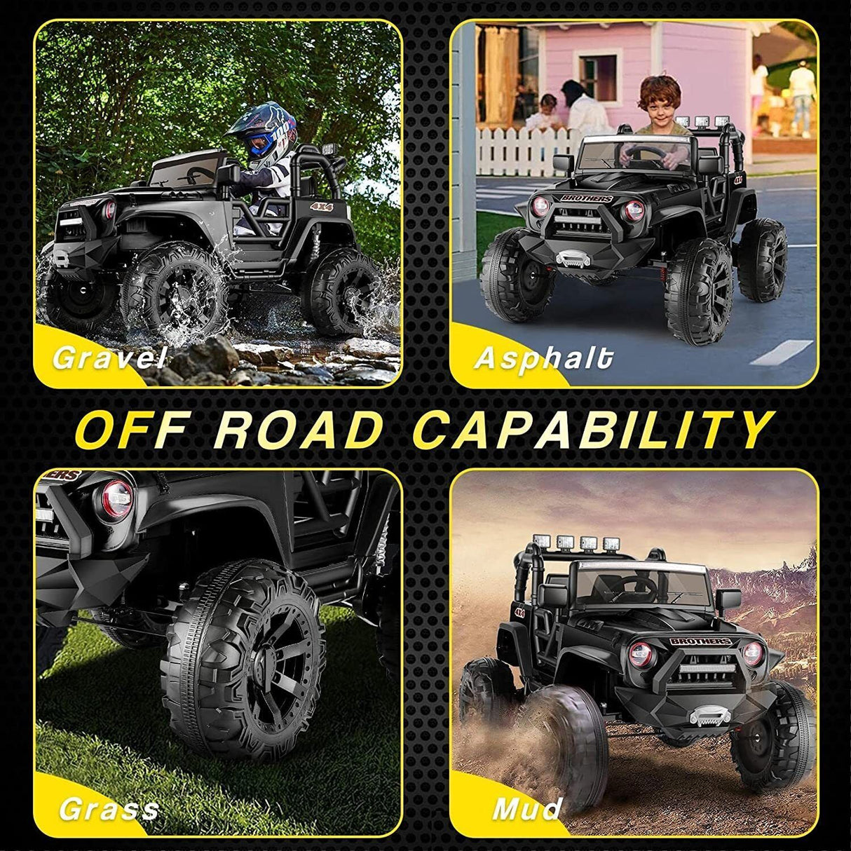 12V&24V Electric Ride-On Car for Kids: ATV Truck for Ages 3-8