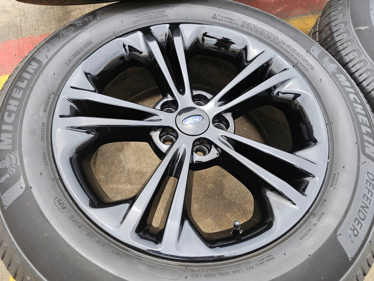 18" Ford Explorer Sport OEM rims wheels black 3922 Taurus tires MICHELIN Texas Truck Tire