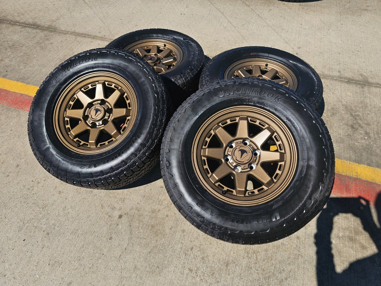 17" 4Runner Toyota Tacoma OEM BRONZE wheels rims FJ HANKOOK DYNAPRO A/T2 NEW Texas Truck Tire