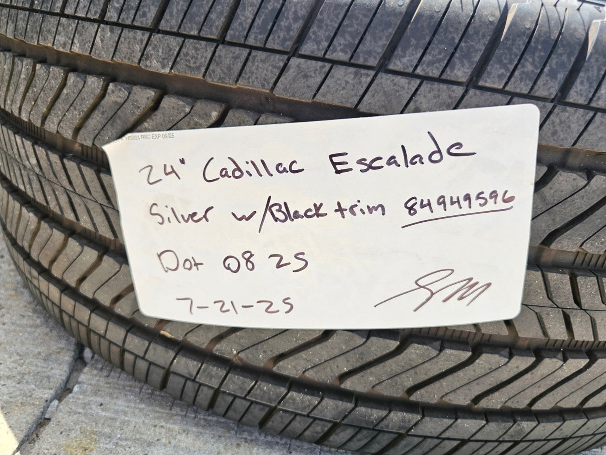 24" Cadillac Escalade V OEM wheels rims tires 2023 2024 2025 2026 2027 NEW Texas Truck Tire