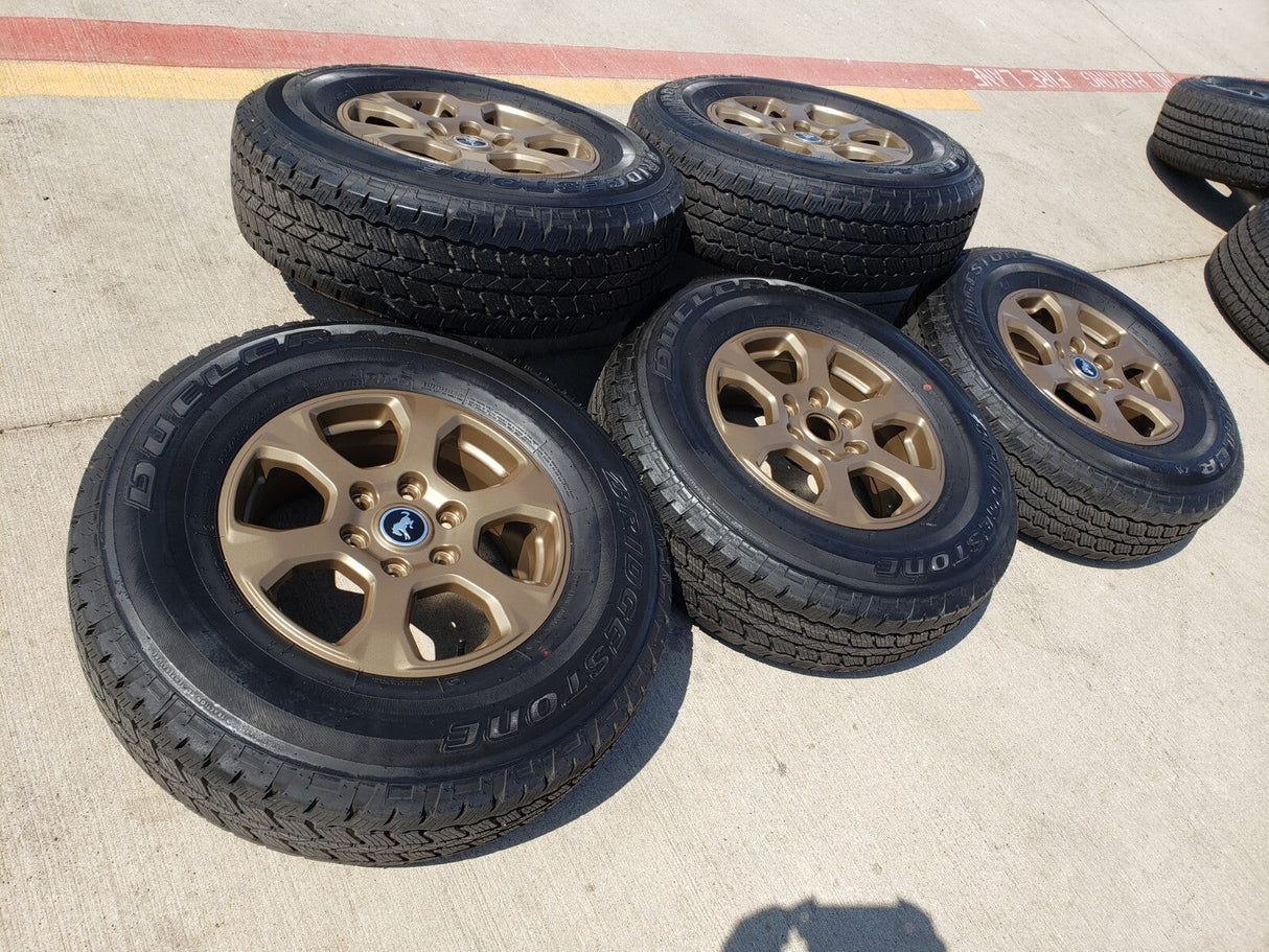 17" Ford Bronco HERITAGE wheels rims BRONZE tires 10384 OEM NEW Texas Truck Tire