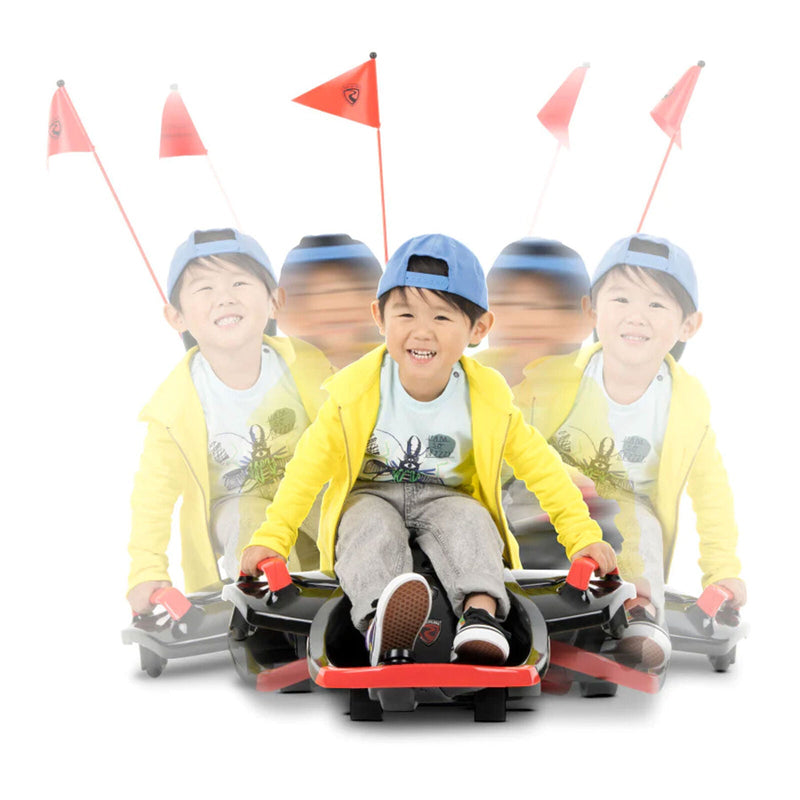 Compact 12V Rechargeable Ride-On Toy Vehicle - Rollplay Nighthawk Bolt, Black