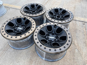 17" Ford F-150 Raptor OEM BEADLOCK rims wheels 10459 95210 BRONZE 2025 2026 NEW Texas Truck Tire