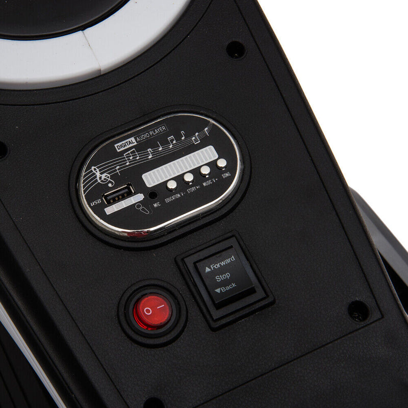 3-Wheel Double Drive Electric Motorcycle for Kids in White