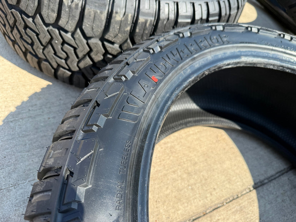 (4) 35x12.5x24 Land Warrior Rugged Master X/T tires F-150 Silverado LT 12 ply F Texas Truck Tire