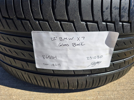 22" BMW X5 X6 X7 OEM 86534 86539 Series wheels rims tires CONTINENTAL Texas Truck Tire