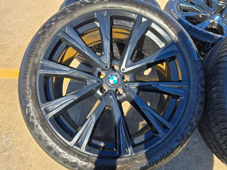 22" BMW X5 X6 X7 OEM 86534 86539 Series wheels rims tires CONTINENTAL Texas Truck Tire