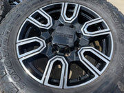 20" GMC Sierra AT4 2500 3500 OEM wheels rims 5950 Silverado tires TOYO A/T3 Texas Truck Tire
