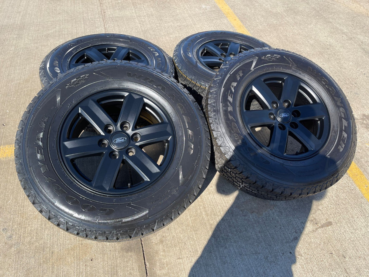 17" Ford F-150 Expedition OEM rims wheels 10339 tires NEW GOODYEAR A/T Texas Truck Tire