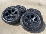 20" Dodge Ram 1500 OEM Laramie Black 2680 wheels rims 2025 2026 GOODYEAR NEW Texas Truck Tire