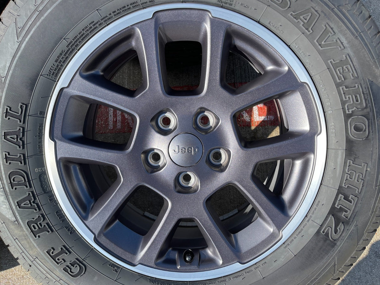 18" Jeep Gladiator Overland OEM wheels rims Wrangler 9241 96494 tires Texas Truck Tire