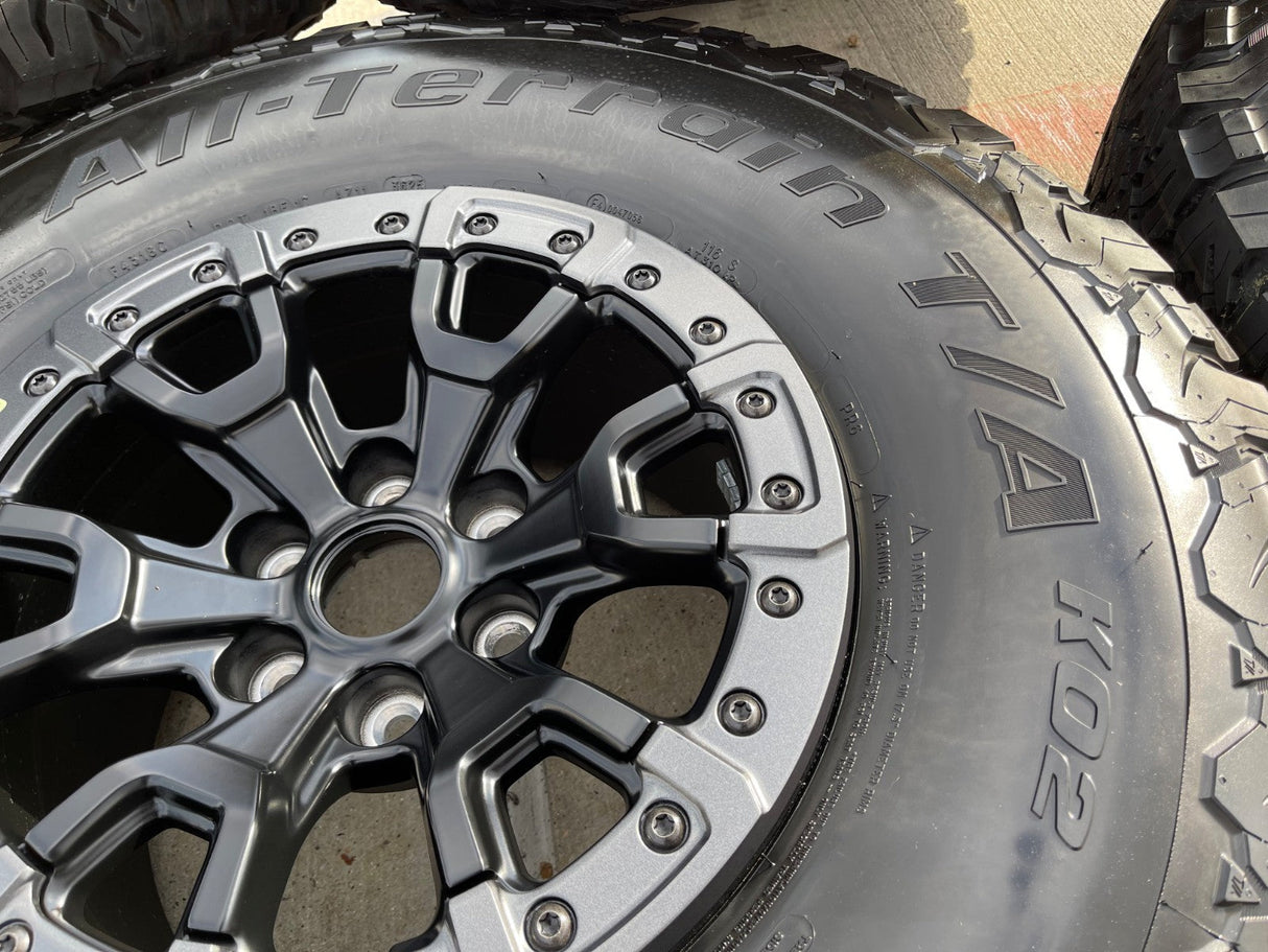 17" Ford F-150 Raptor Bronco R OEM BEADLOCK 51222 rims wheels 2025 2026 NEW 37" Texas Truck Tire