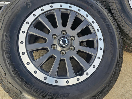 (4) 18" INEOS Grenadier OEM wheels rims tires beadlock 2023 2024 2025 2026 NEW Texas Truck Tire